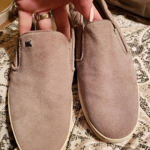 Grey suede size 11 mk slip on